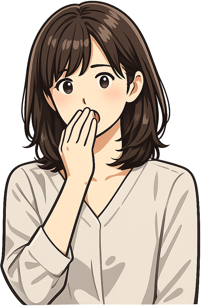 オフィスで驚いている女性