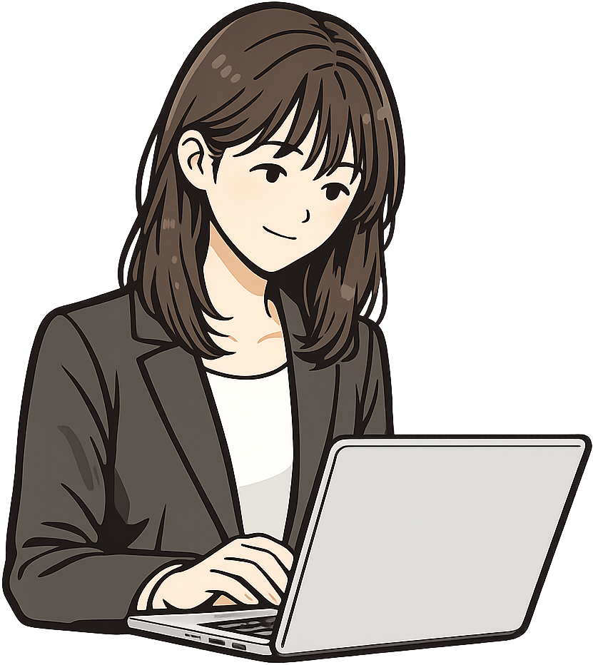 ラップトップで調べごとをしている人