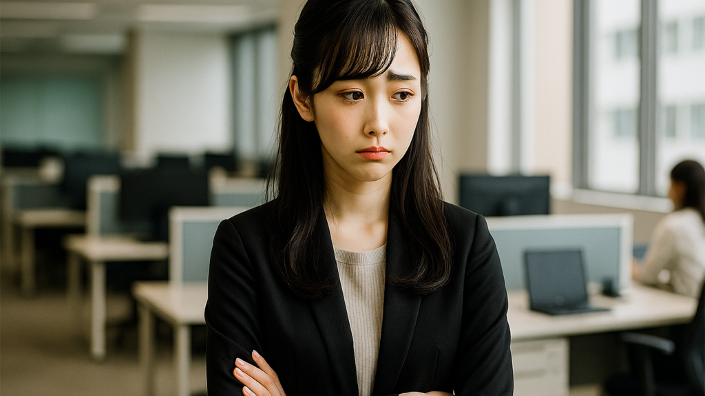 社内ニート状態の女性