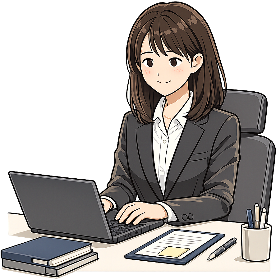 オフィスワークをしている人