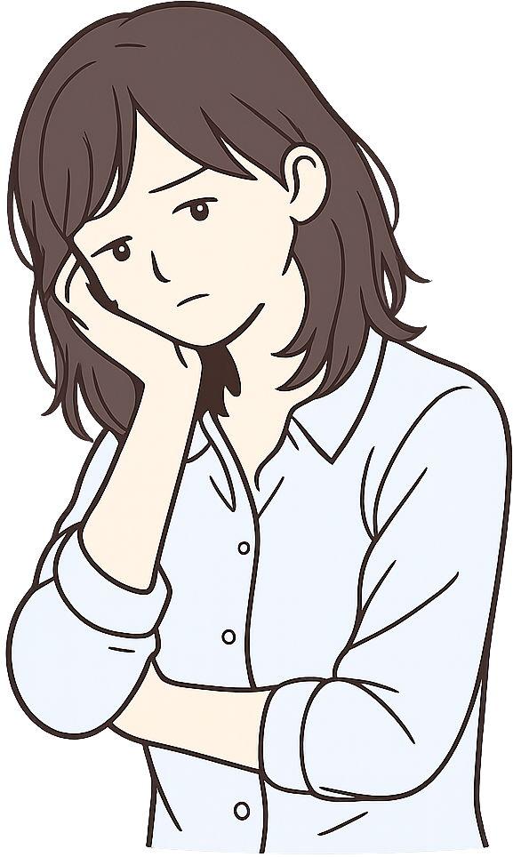 悩んでいる女性