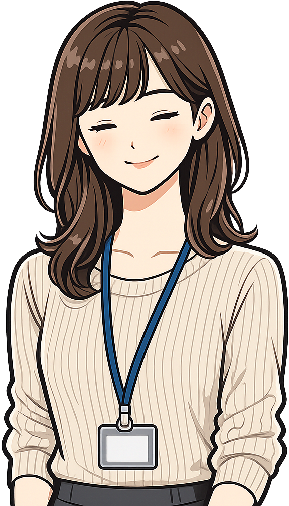 安堵の表情の女性