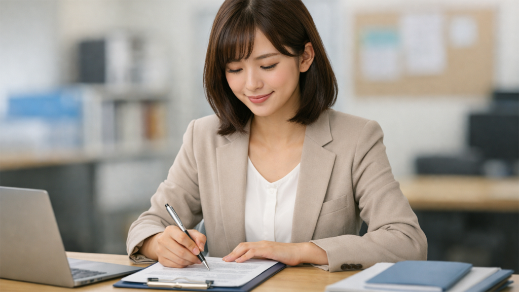 配慮事項の書き方を検討している人