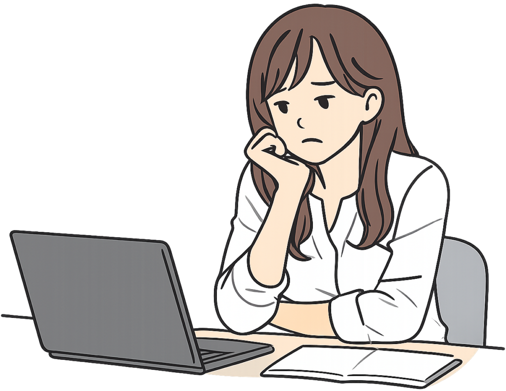 憂鬱そうな女性