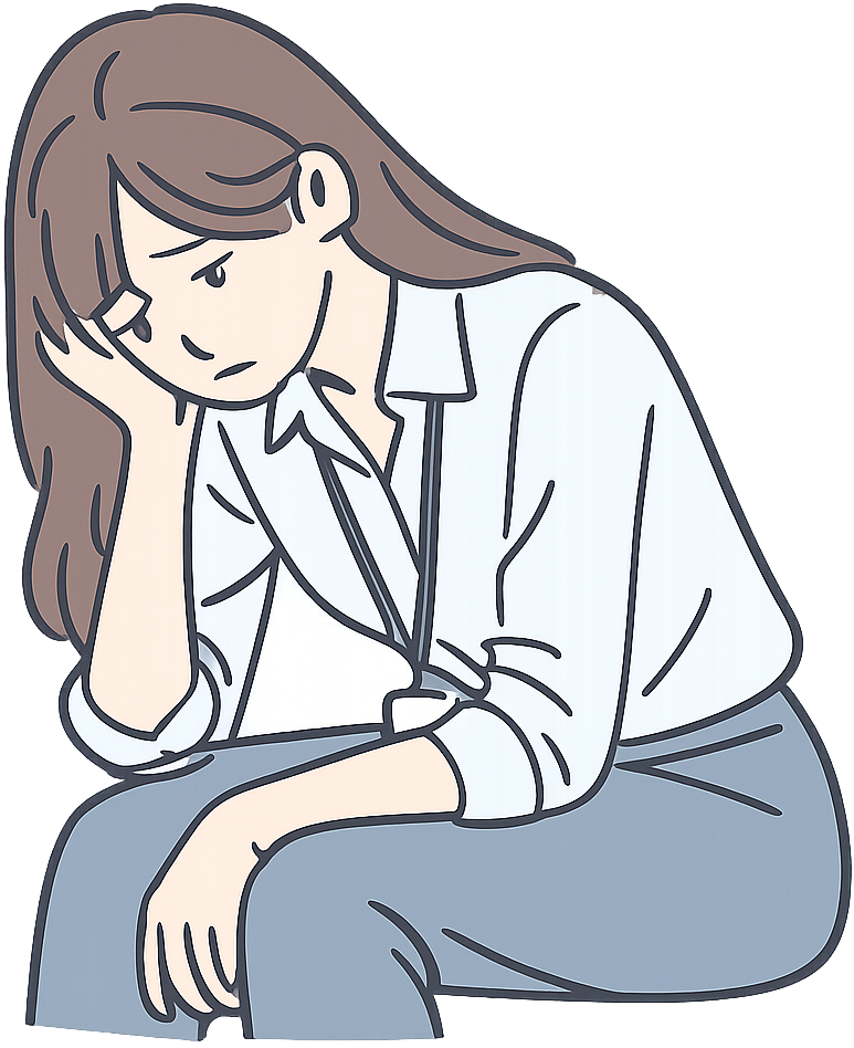 うなだれている会社員