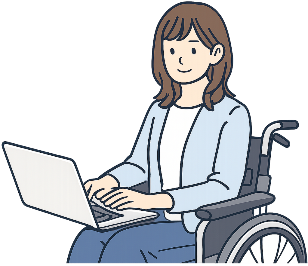 障害者の女性