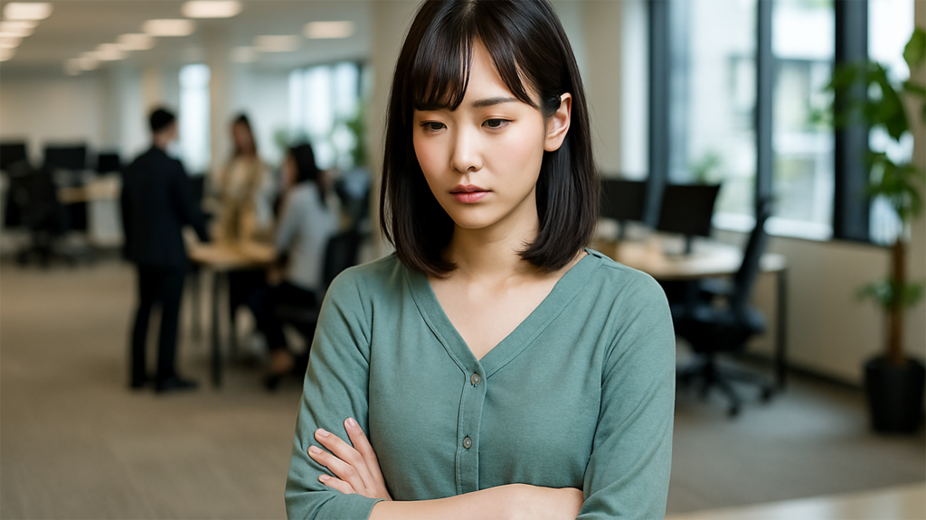 人間関係に悩んでいる女性