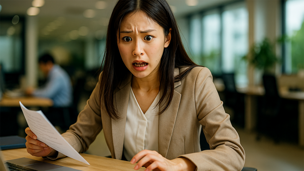 職場のミスマッチで困っている女性