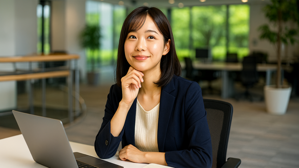 仕事中の女性