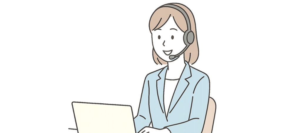 コールセンターで働いている女性