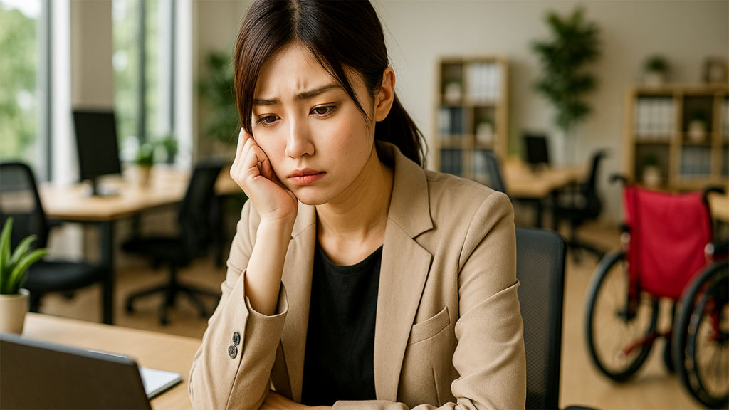 つらいと感じている女性