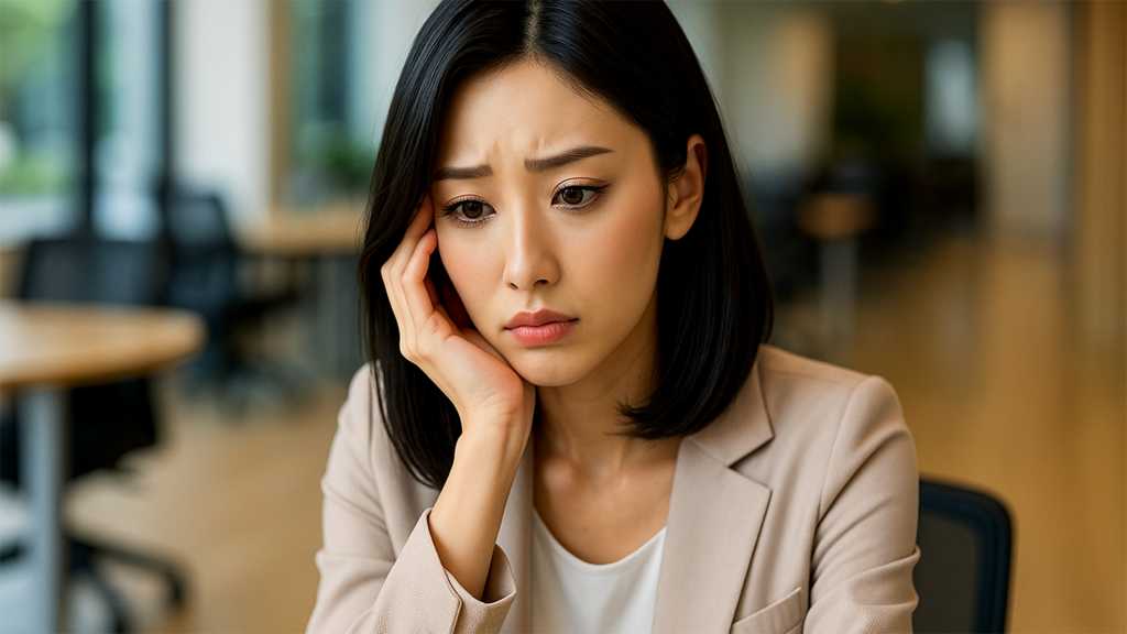 悩んでいる女性