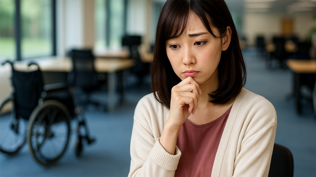 困っている女性