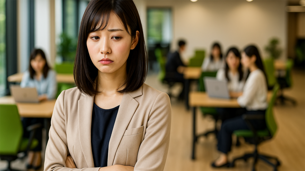 転職を考えている女性