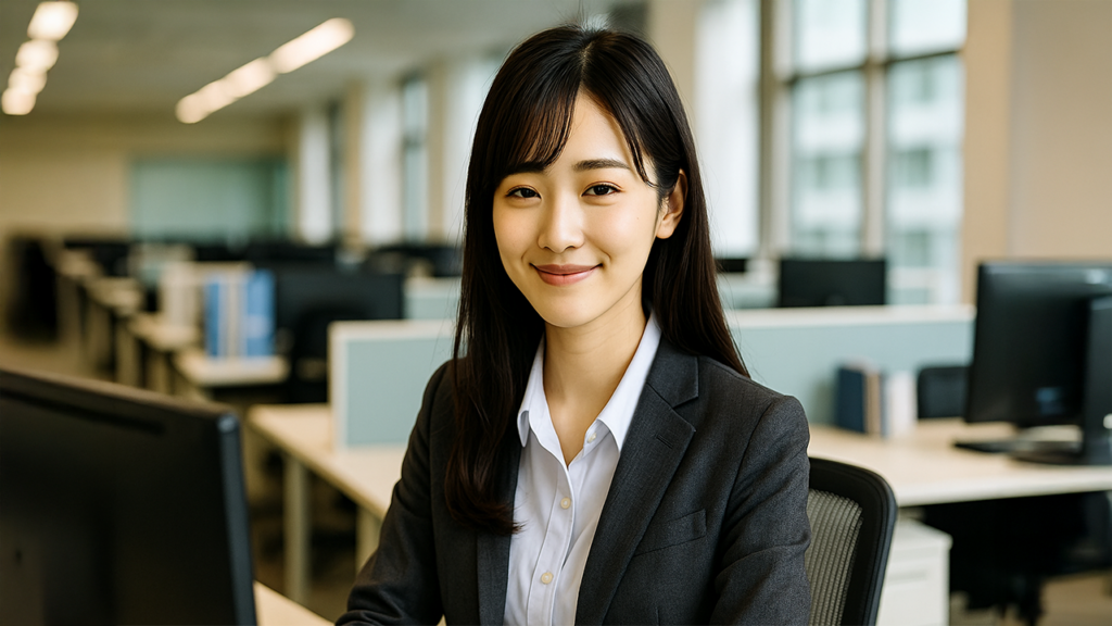 特例子会社で働いている障害者の女性