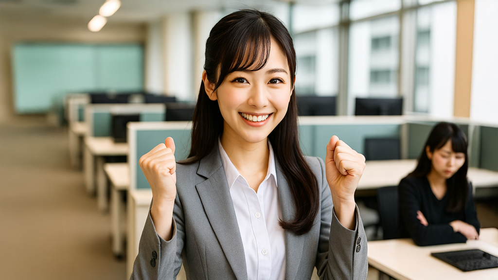 特例子会社で働いている障害者の女性
