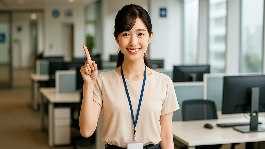 障害者雇用で働いている女性