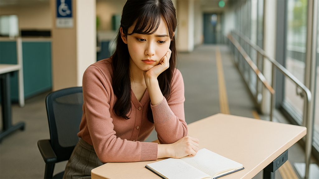 障害者雇用で働いている女性