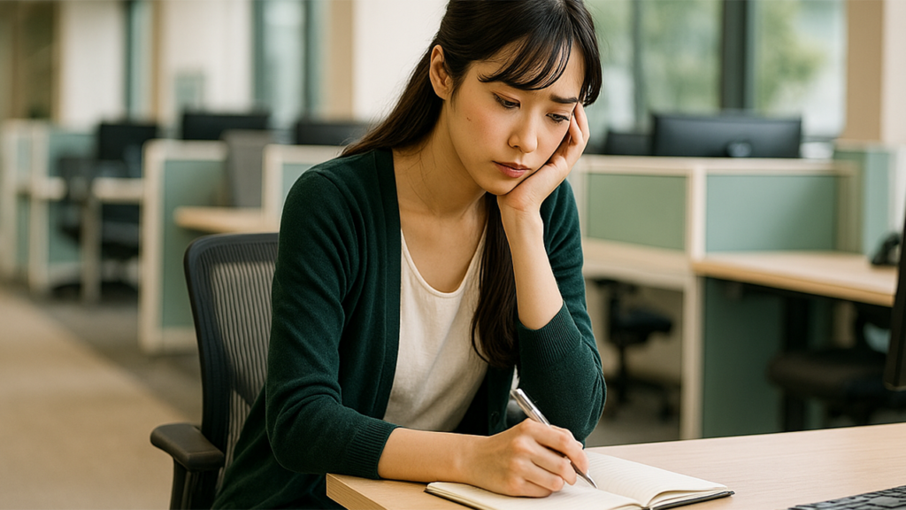 障害者雇用で働いている女性