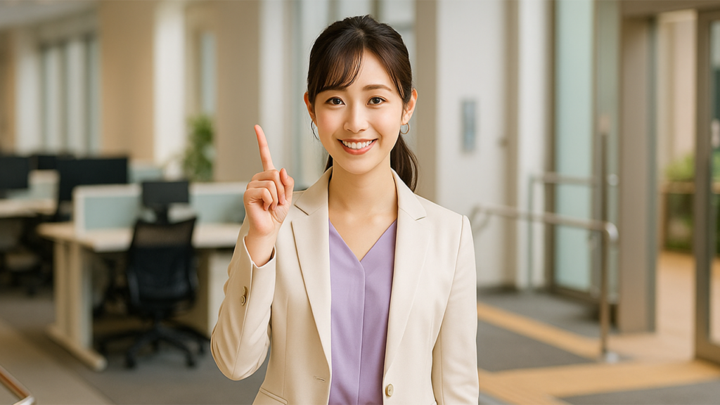 障害者雇用で働いている女性