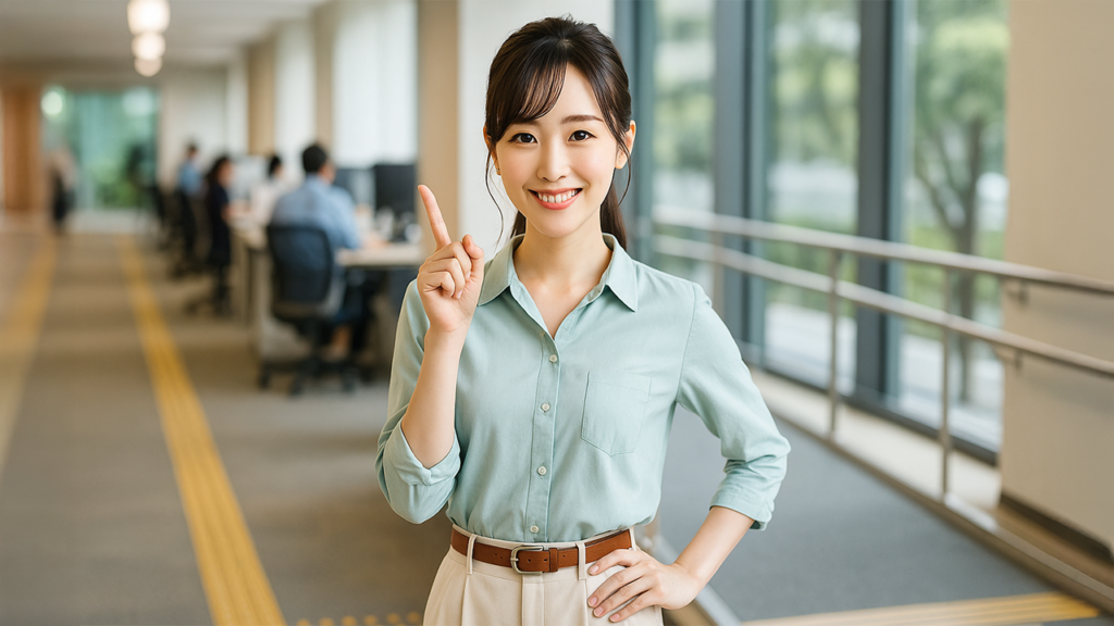 障害者雇用で働いている女性