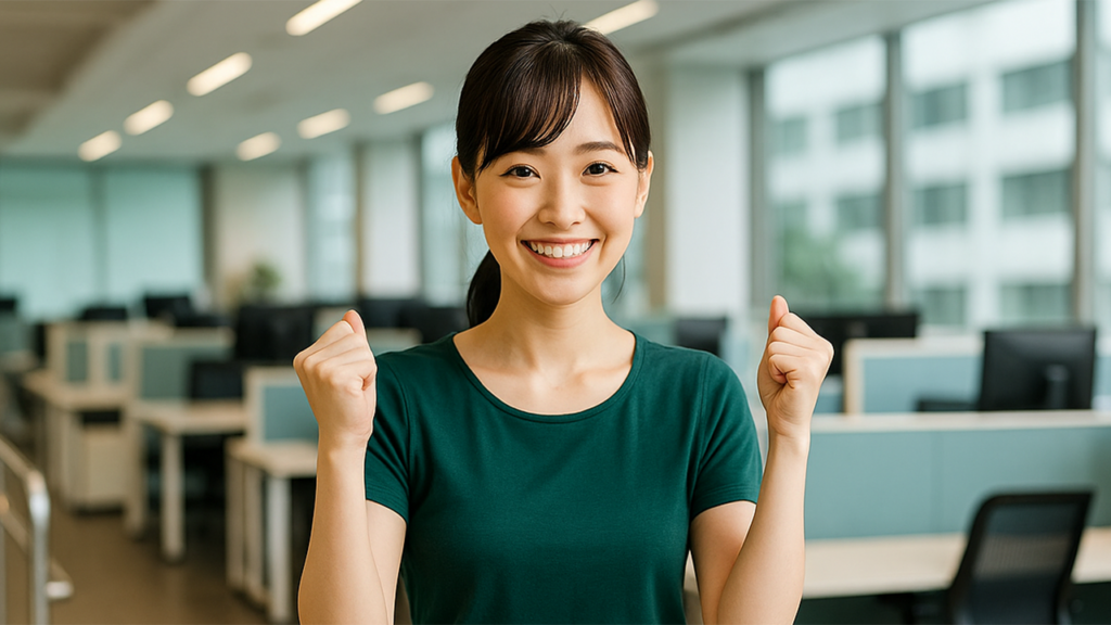 障害者雇用で働いている女性