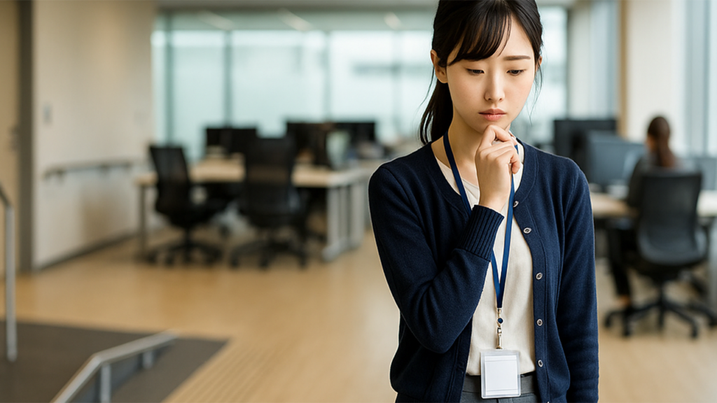 障害者雇用で働いている女性