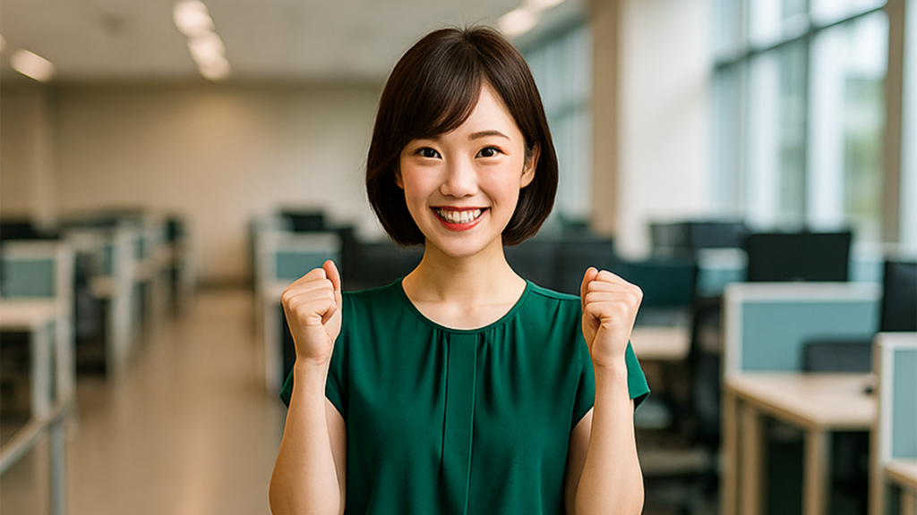 障害者雇用で働いている女性