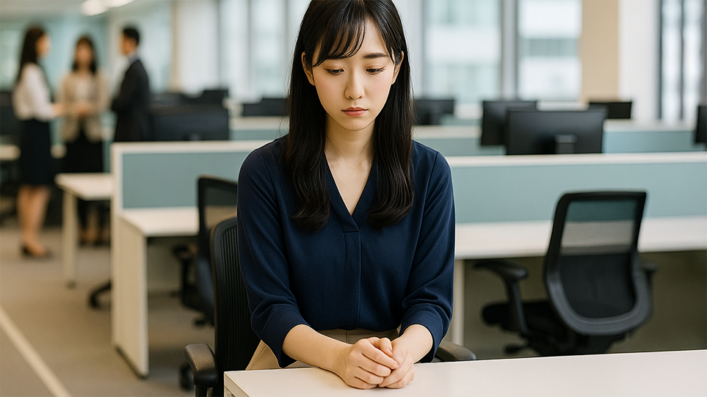 職場で悩んでいる人