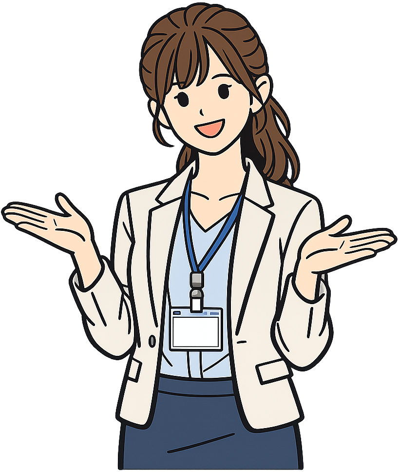 職場で自己紹介している女性